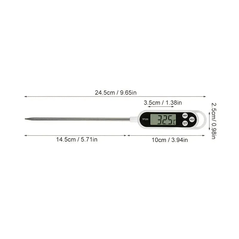 Probe Thermometer | 0.1 Celsius Resolution | 9.65in Length | 1 Pack from PriceLows™