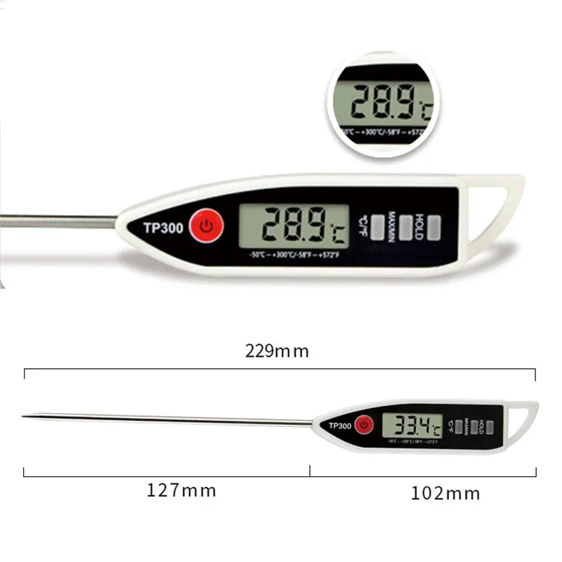 Probe Type Food Thermometer Kitchen Digital Thermometer For Meat Milk Cooking Food BBQ TP300 Electronic Temperature Gauge Tool from PriceLows™