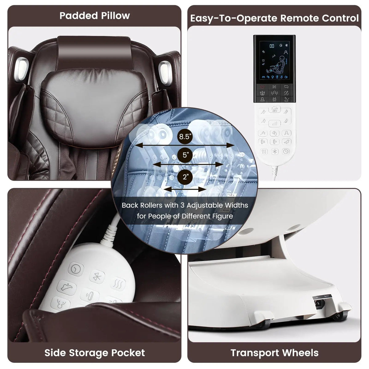 Full Body Massage Chair | 49in SL Track | Heat Therapy | Advanced Airbags