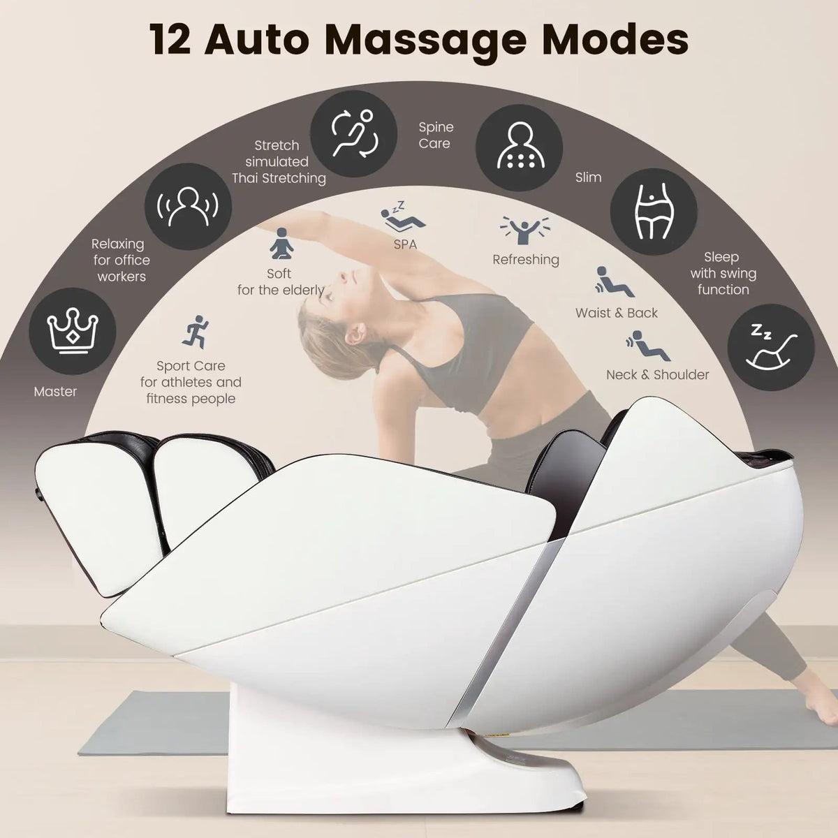 Full Body Massage Chair | 49in SL Track | Heat Therapy | Advanced Airbags