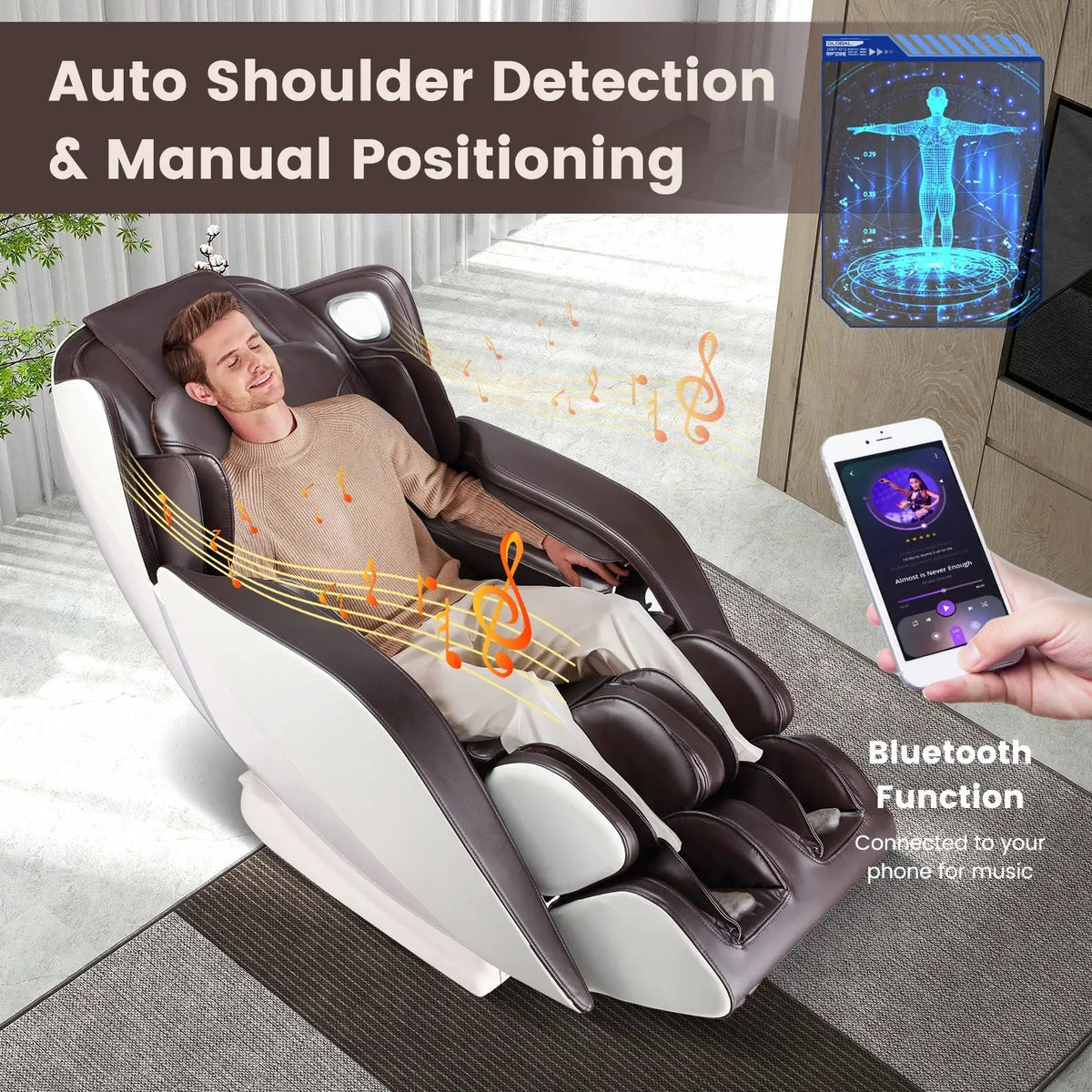 Full Body Massage Chair | 49in SL Track | Heat Therapy | Advanced Airbags