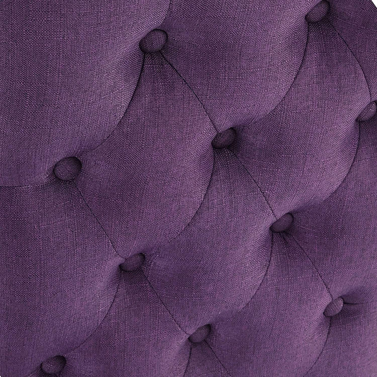 Purple Tufted Dining Chairs Set Of 2 For Dining Room from PriceLows™