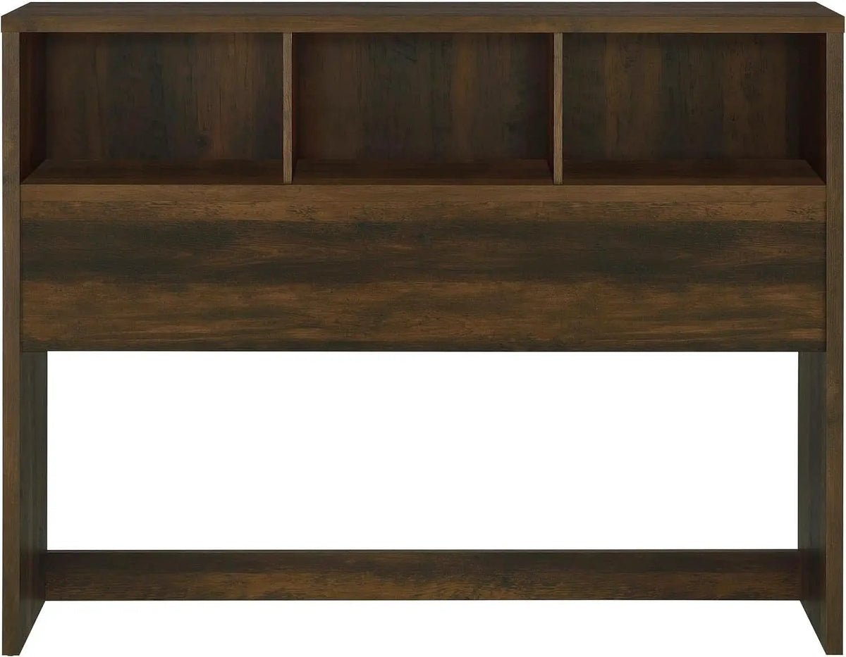 Queen Bookcase Headboard with Dark Pine Finish from PriceLows™