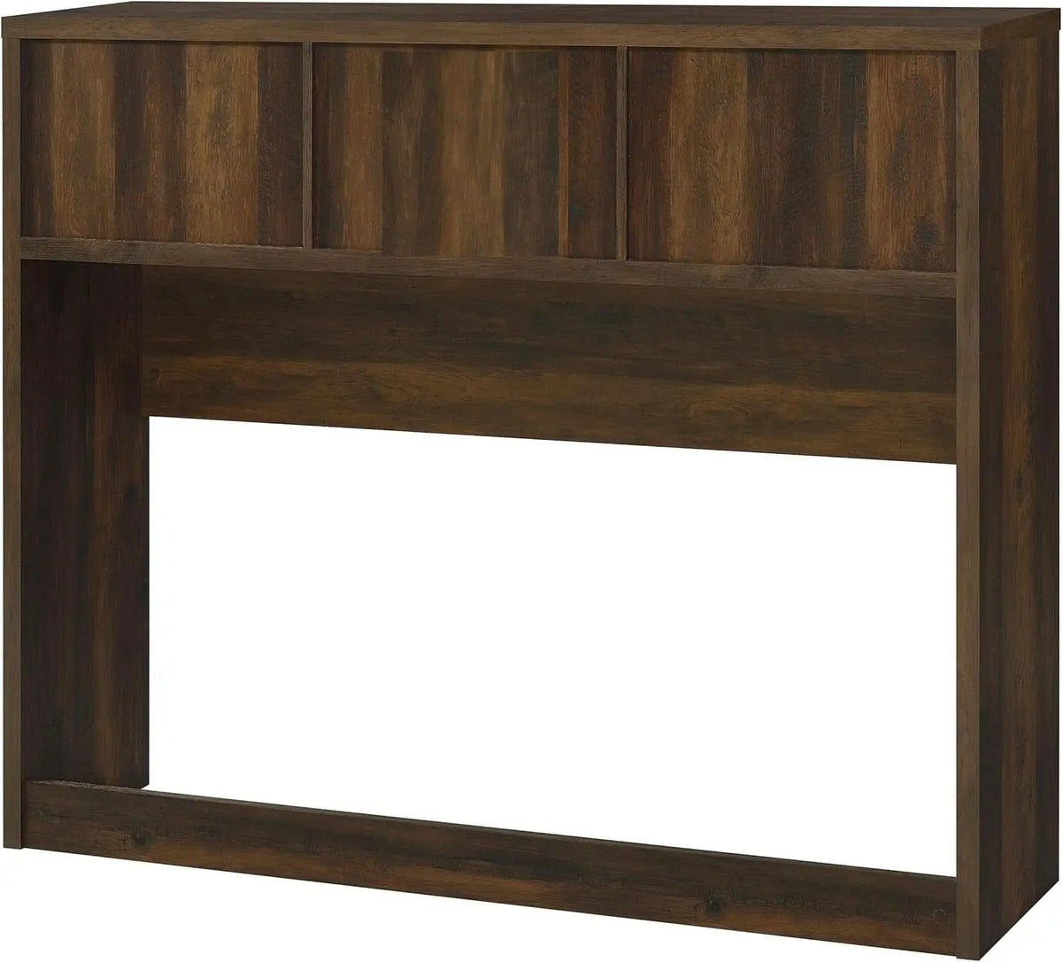Queen Bookcase Headboard with Dark Pine Finish from PriceLows™