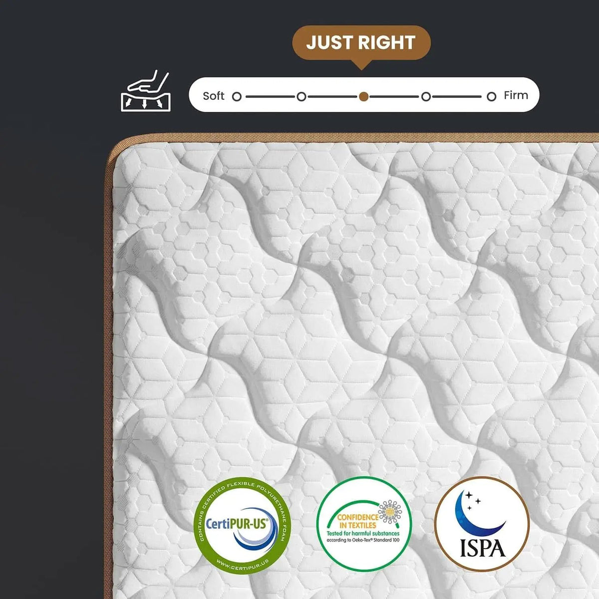 Queen Cooling Hybrid Mattress 14 Inch Certipur US Certified from PriceLows™