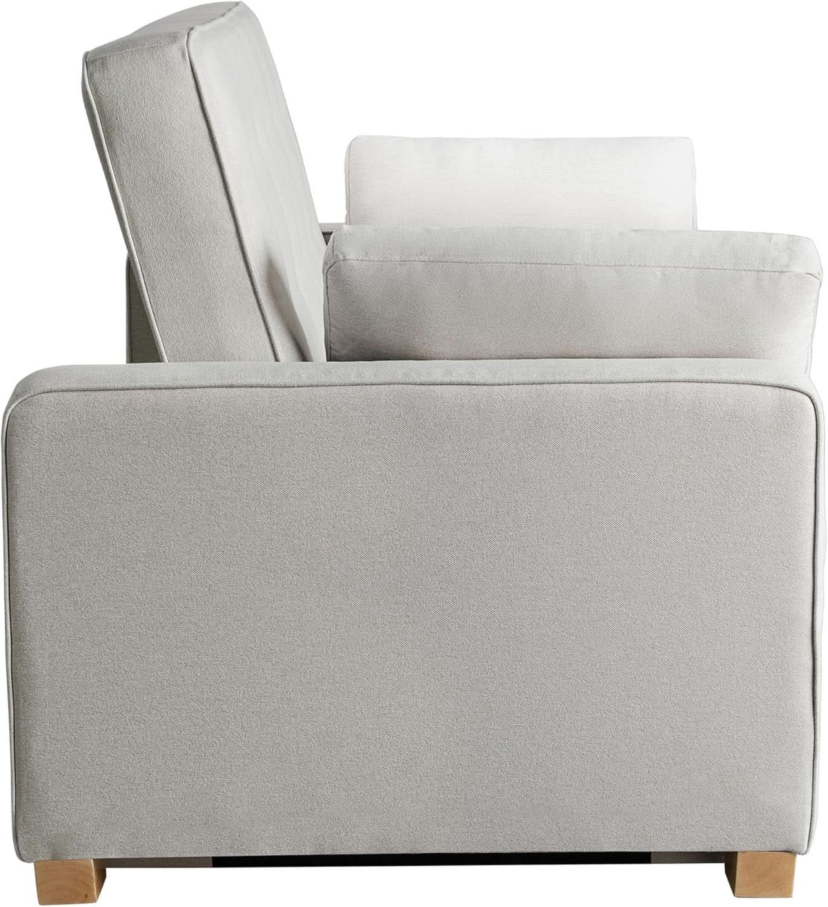 Queen Size Convertible Sleeper Sofa Oyster Upholstery from PriceLows™