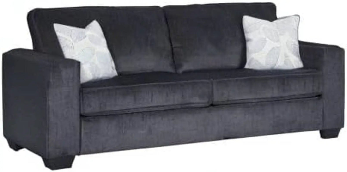 Queen Sleeper Sofa Dark Gray Upholstered ChenilleWeave from PriceLows™
