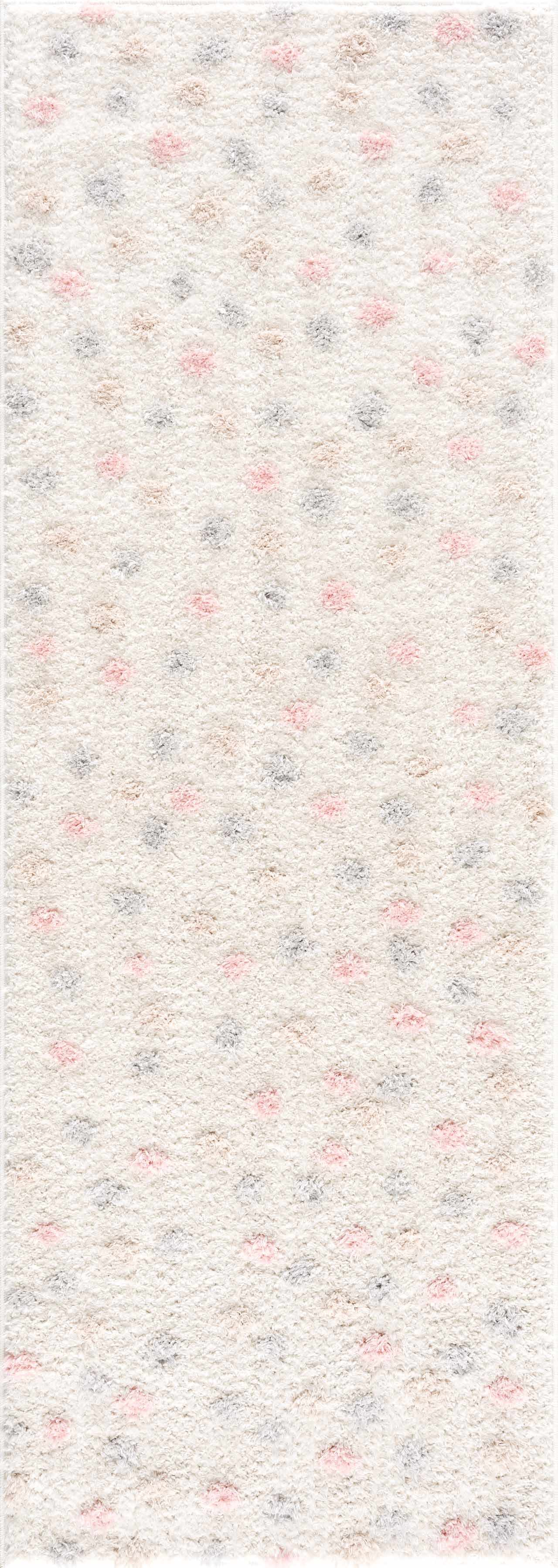Cansu Pink & Cream Dotted Area Rug from PriceLows™