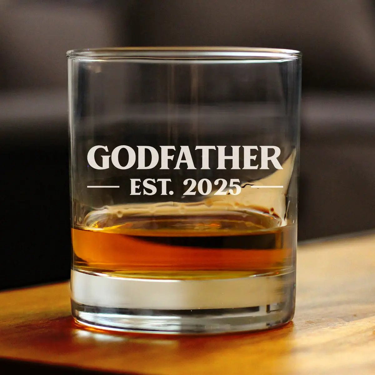 Rocks Glass | Godfather Est 2025 | Hand Etched | 10.25 Oz