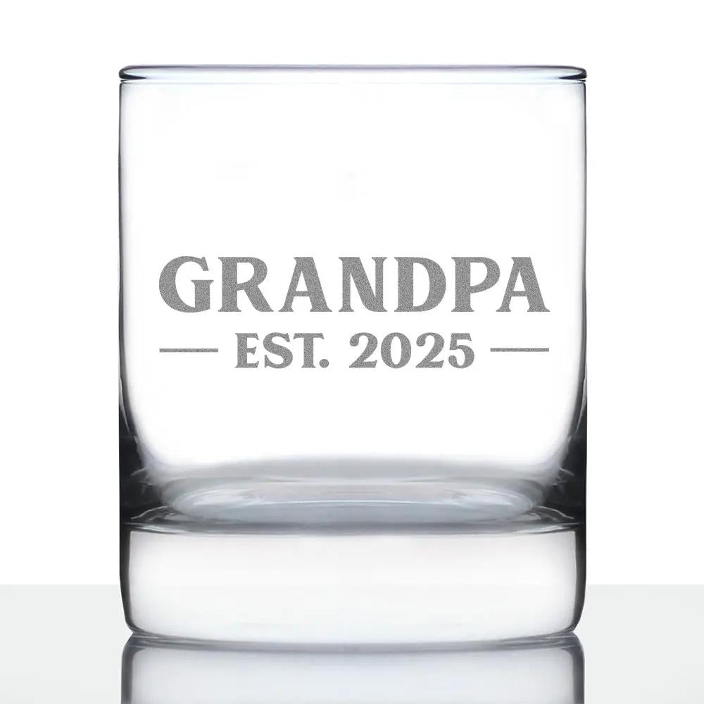 Whiskey Rocks Glass | 10 Oz Capacity | Hand Etched Text | Standard Size