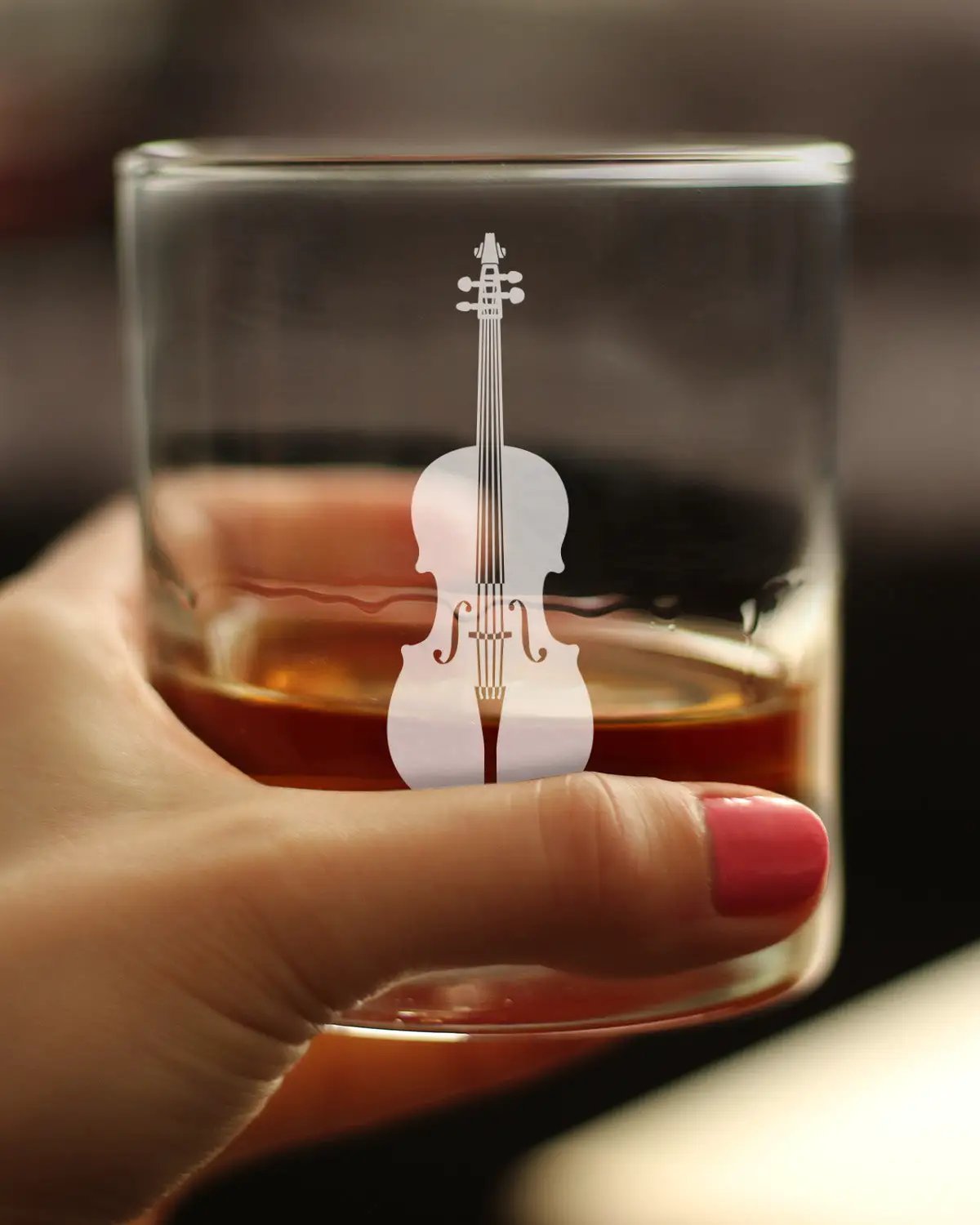 Rocks Glass | Permanently Etched Cello Design | 10 Oz