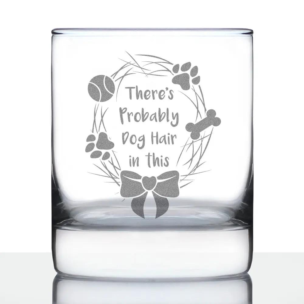 Whiskey Rocks Glass | Hand Etched Quote | 10 Oz Size | Fun Dog Lover Theme