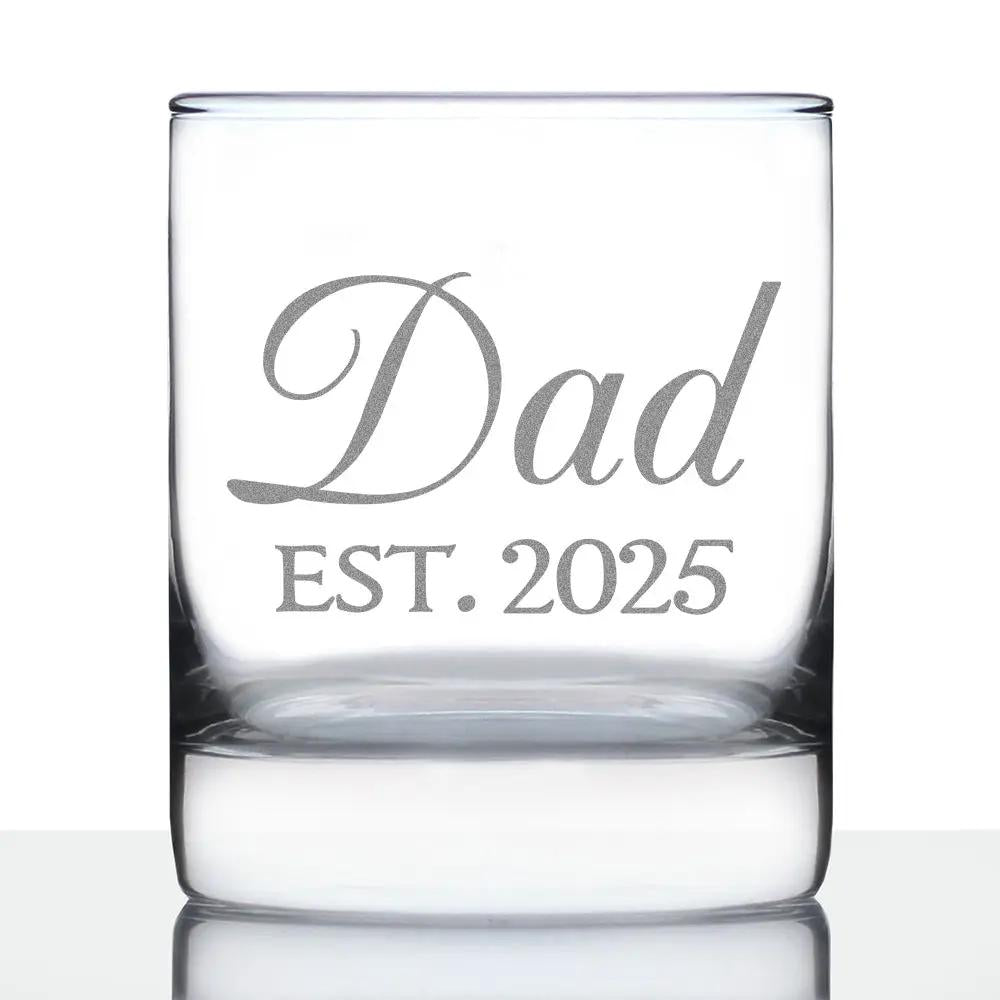 Whiskey Rocks Glass | Hand Etched | 10 Oz | Dad Design