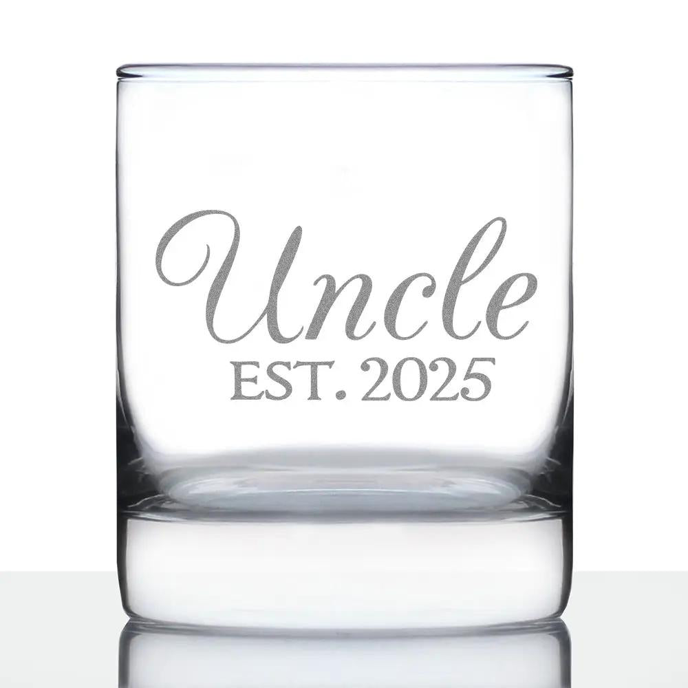 Whiskey Rocks Glass | Hand Etched Finish | 10 Oz Size | Single