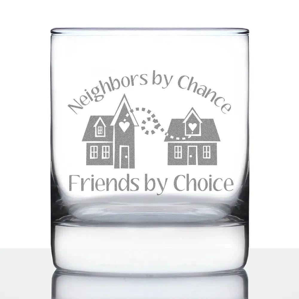 Whiskey Rocks Glass | Hand Etched Text | 10 Oz Size | Old Fashioned Style