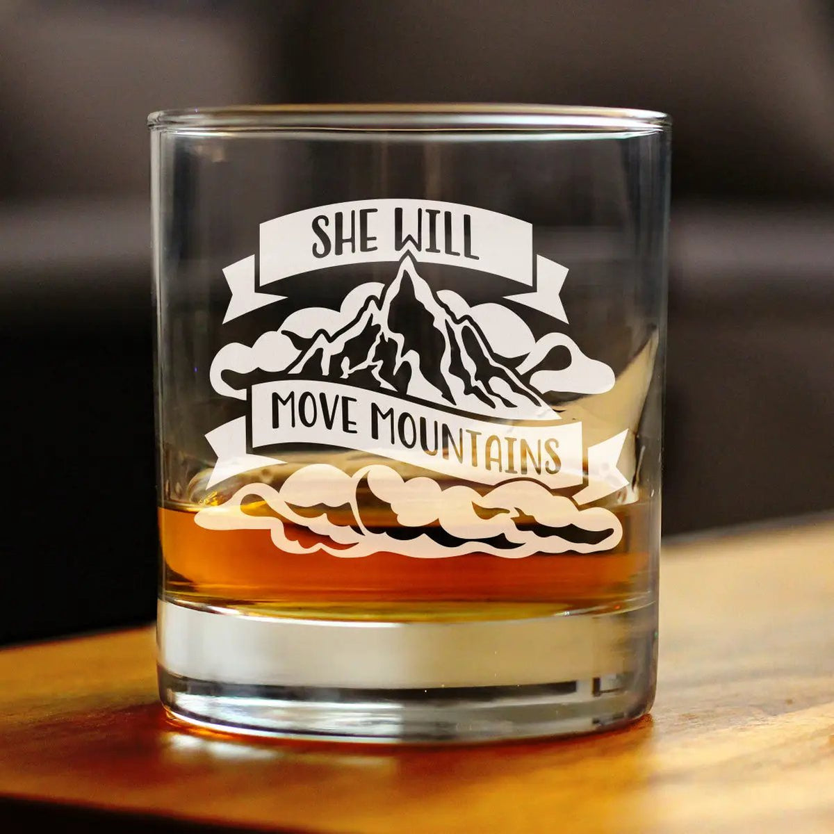 Whiskey Rocks Glass | Hand Etched Quote | 10 Oz Capacity