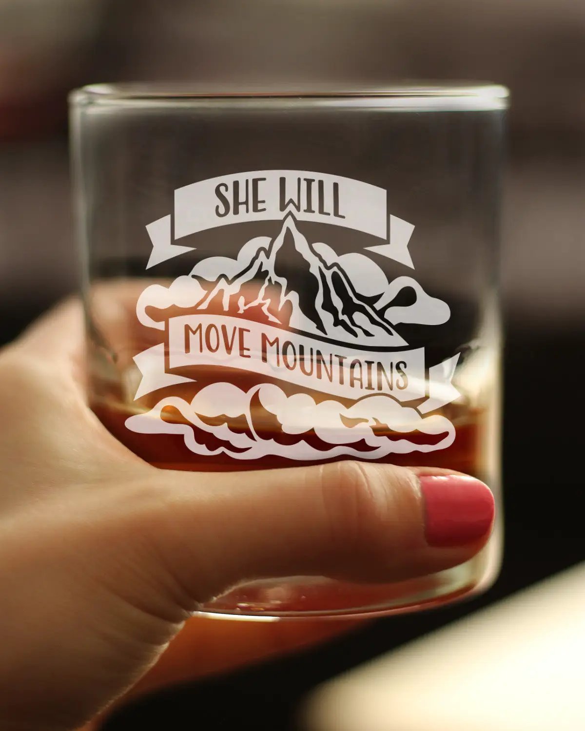 Whiskey Rocks Glass | Hand Etched Quote | 10 Oz Capacity