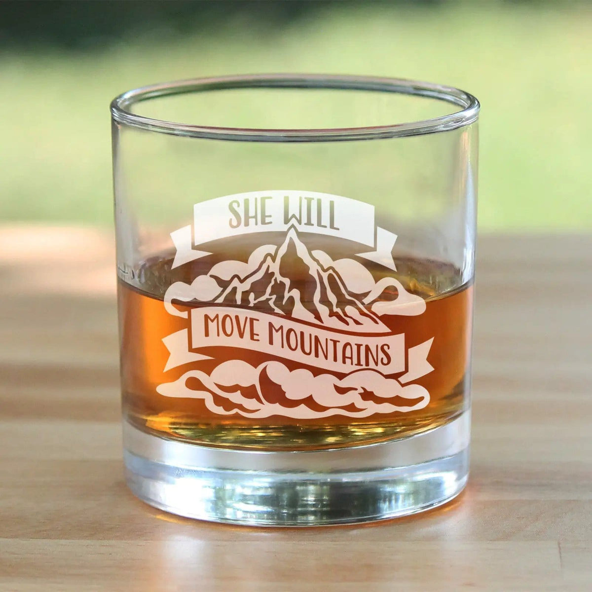Whiskey Rocks Glass | Hand Etched Quote | 10 Oz Capacity