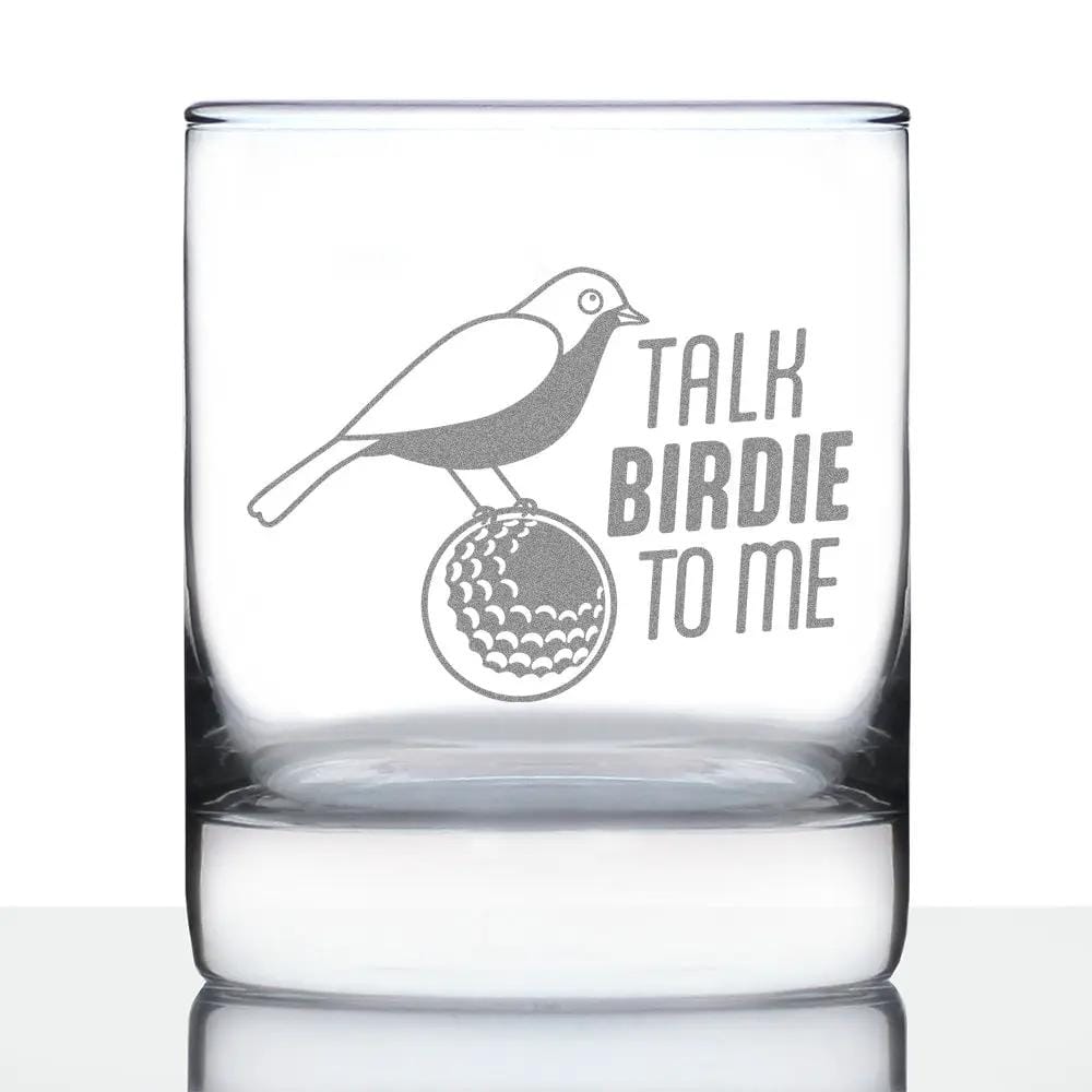 Etched Rocks Glass | 10.25 oz Whiskey Glass | Dishwasher Safe | Golf Gifts Engraved