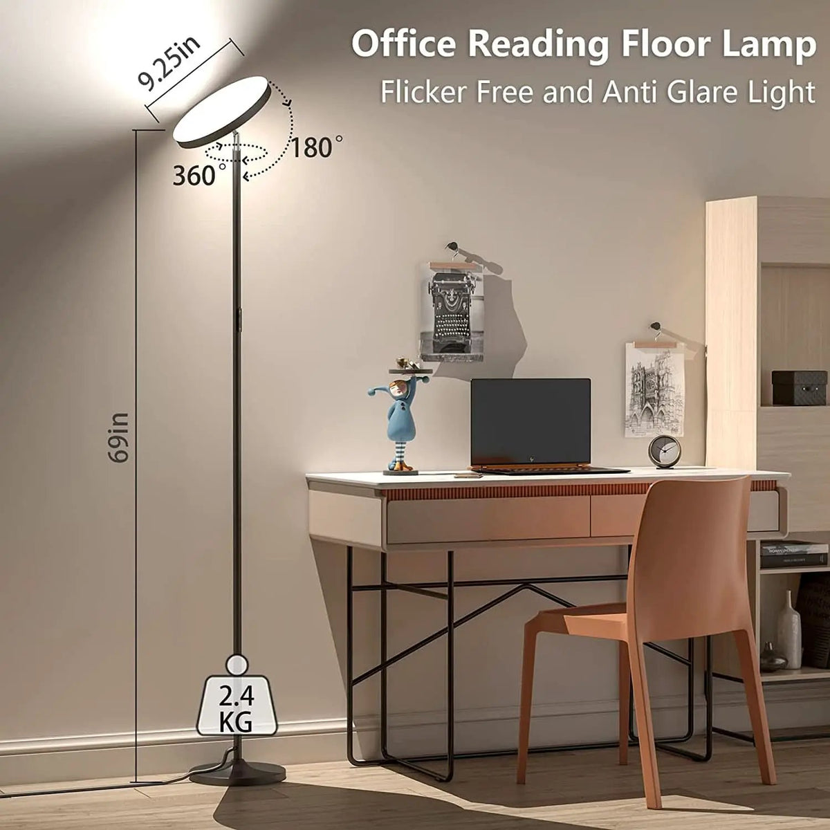 RGB LED Floor Lamp With Remote Dual Side Lighting 2600 Lumens from PriceLows™