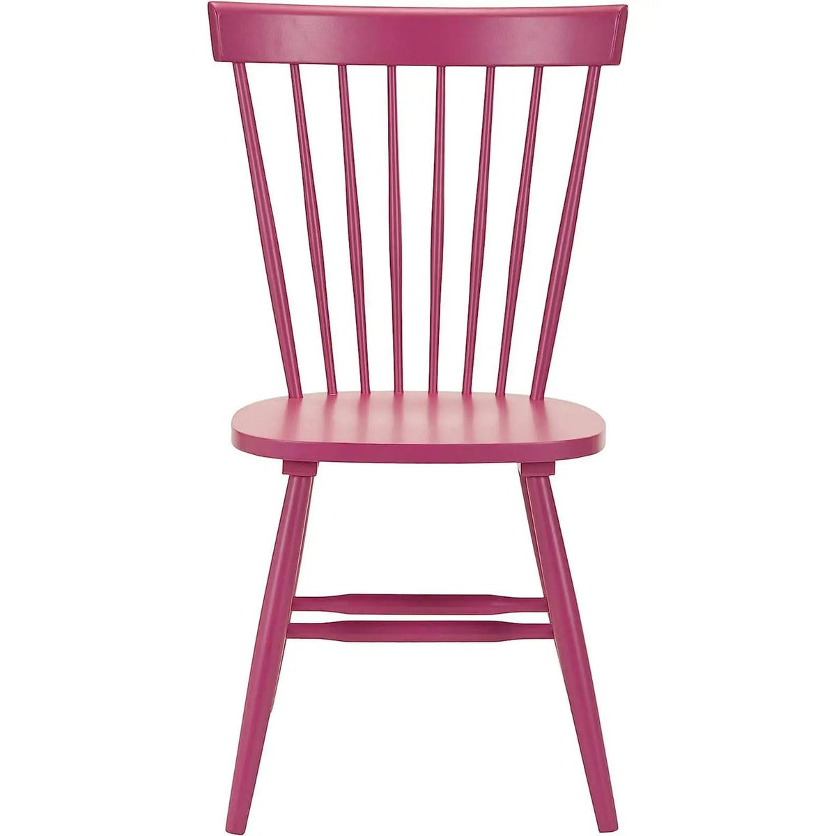 Raspberry Pink Spindle Side Chair Set of 2 Solid Oak from PriceLows™