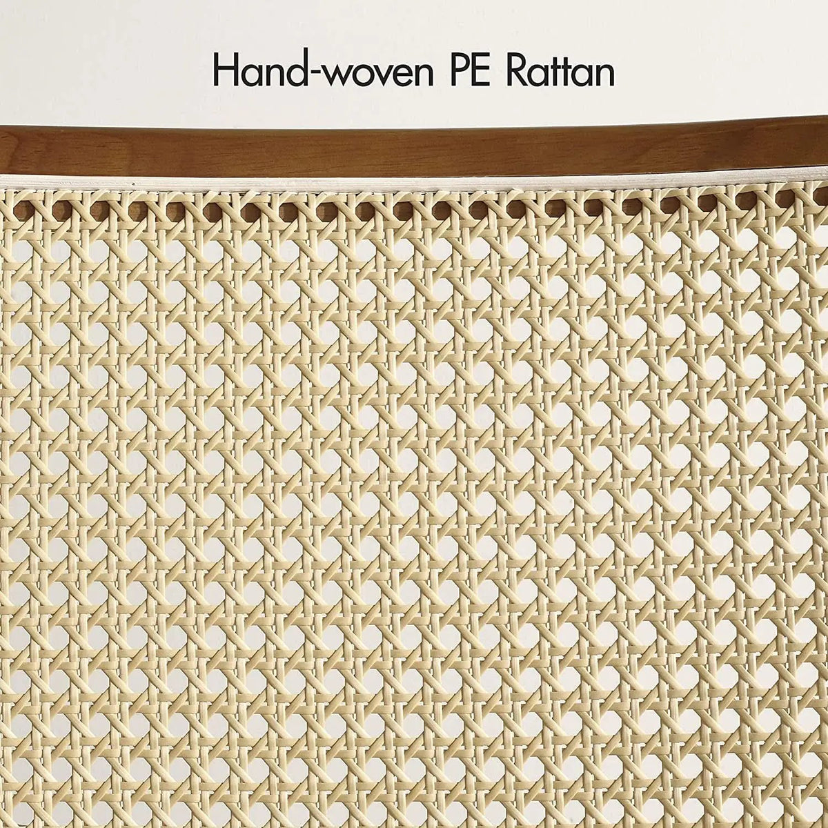 Rattan Dining Chairs Set Of 2 With PU Leather Cushions from PriceLows™