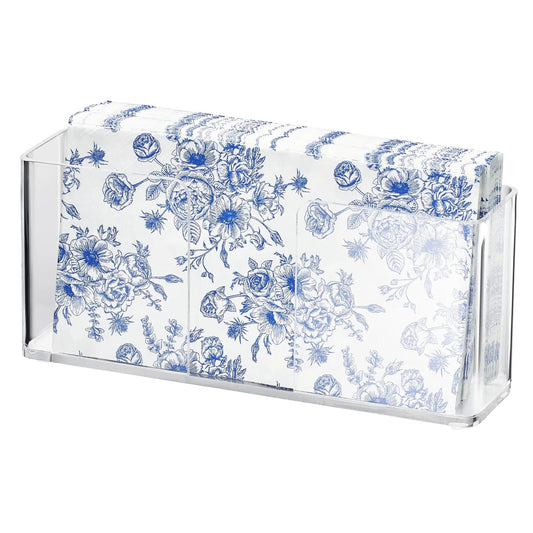 Acrylic Clear Rectangular Cocktail Napkin Holder | Acrylic | Drinkware Holder | Entertaining