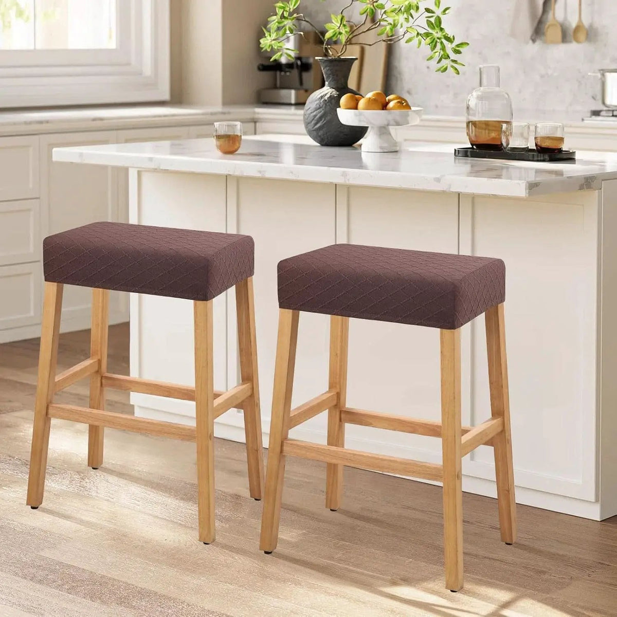 Rectangular Waterproof Stretch Bar Stool Covers 2 Pack from PriceLows™