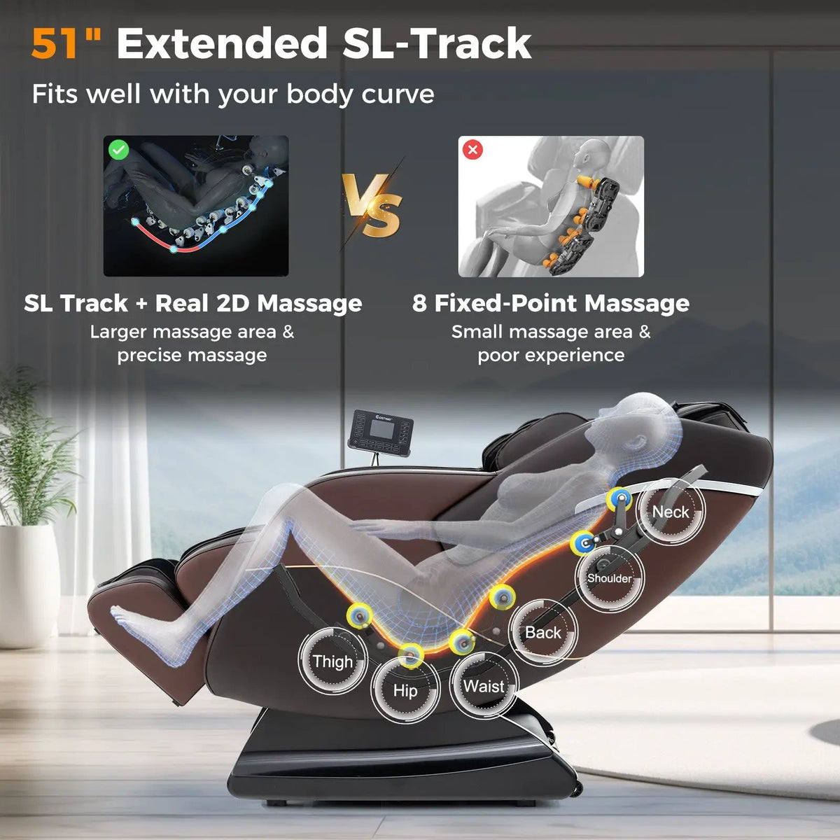 Full Body Massage Chair | SL Track | Airbag Therapy | Heated