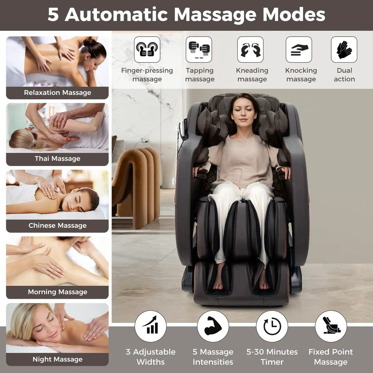 Full Body Massage Chair | SL Track | Airbag Therapy | Heated