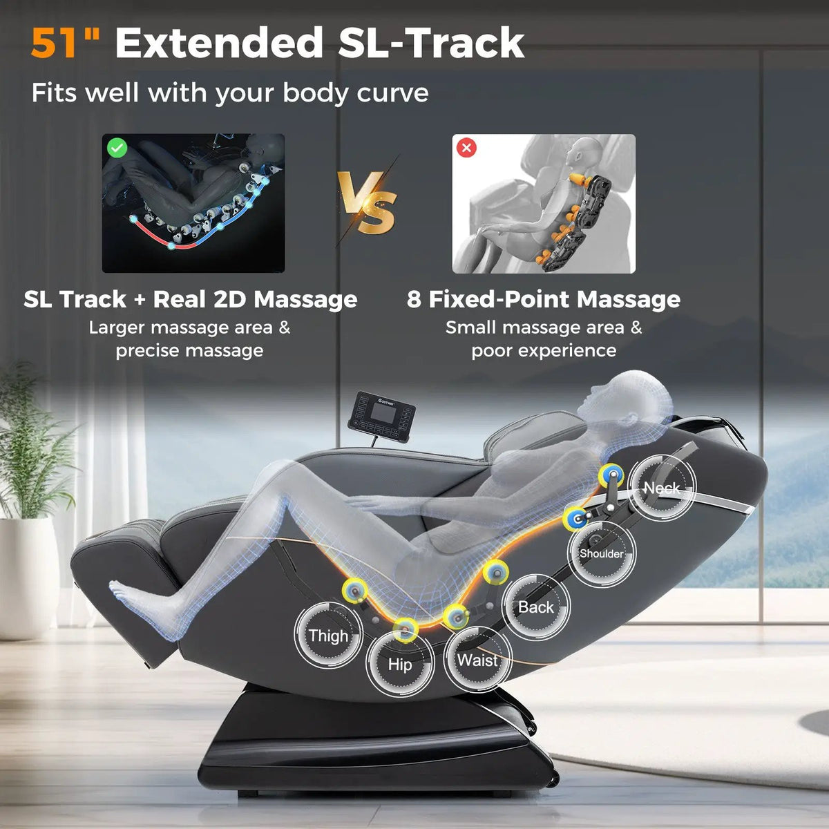 Full Body Massage Chair | SL Track | Airbag Therapy | Heated