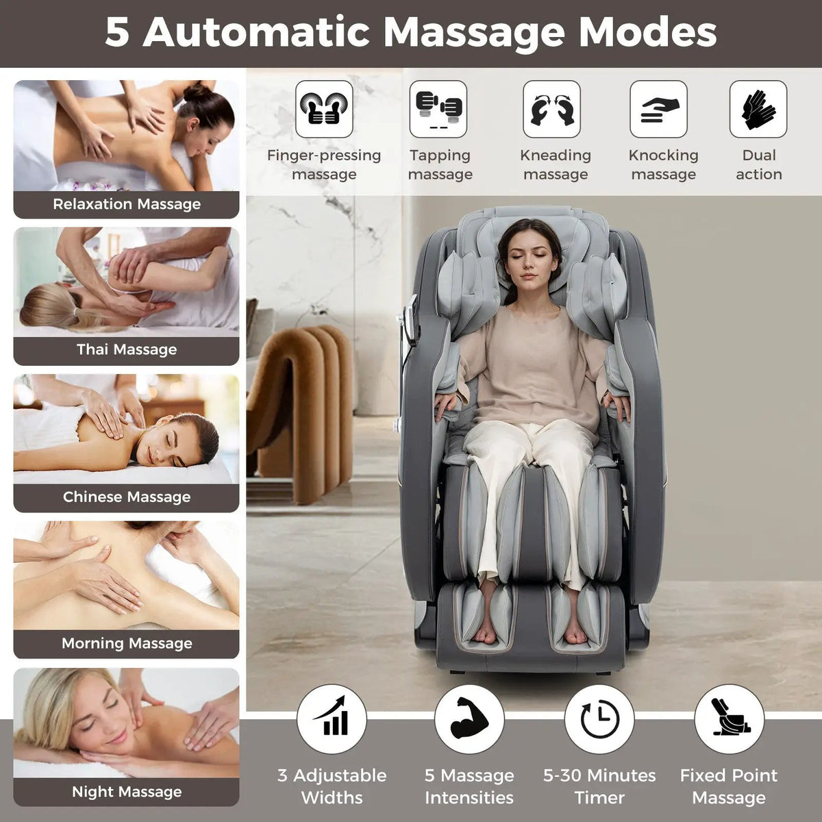 Full Body Massage Chair | SL Track | Airbag Therapy | Heated