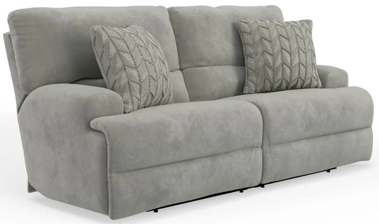 Renaldo Power Sofa With Zero Gravity Recline | 93 x 43 x 43 in | Polyester & Fabric | Stone