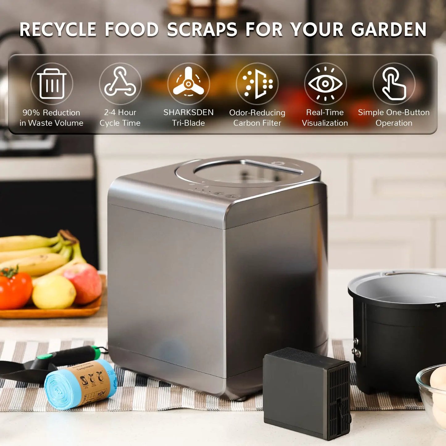 Revive Electric Kitchen Composter, Visual Version from PriceLows™