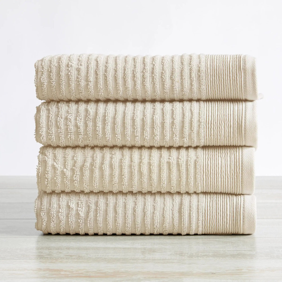 4 Pack Ribbed Hand Towels - Rori Collection from PriceLows™