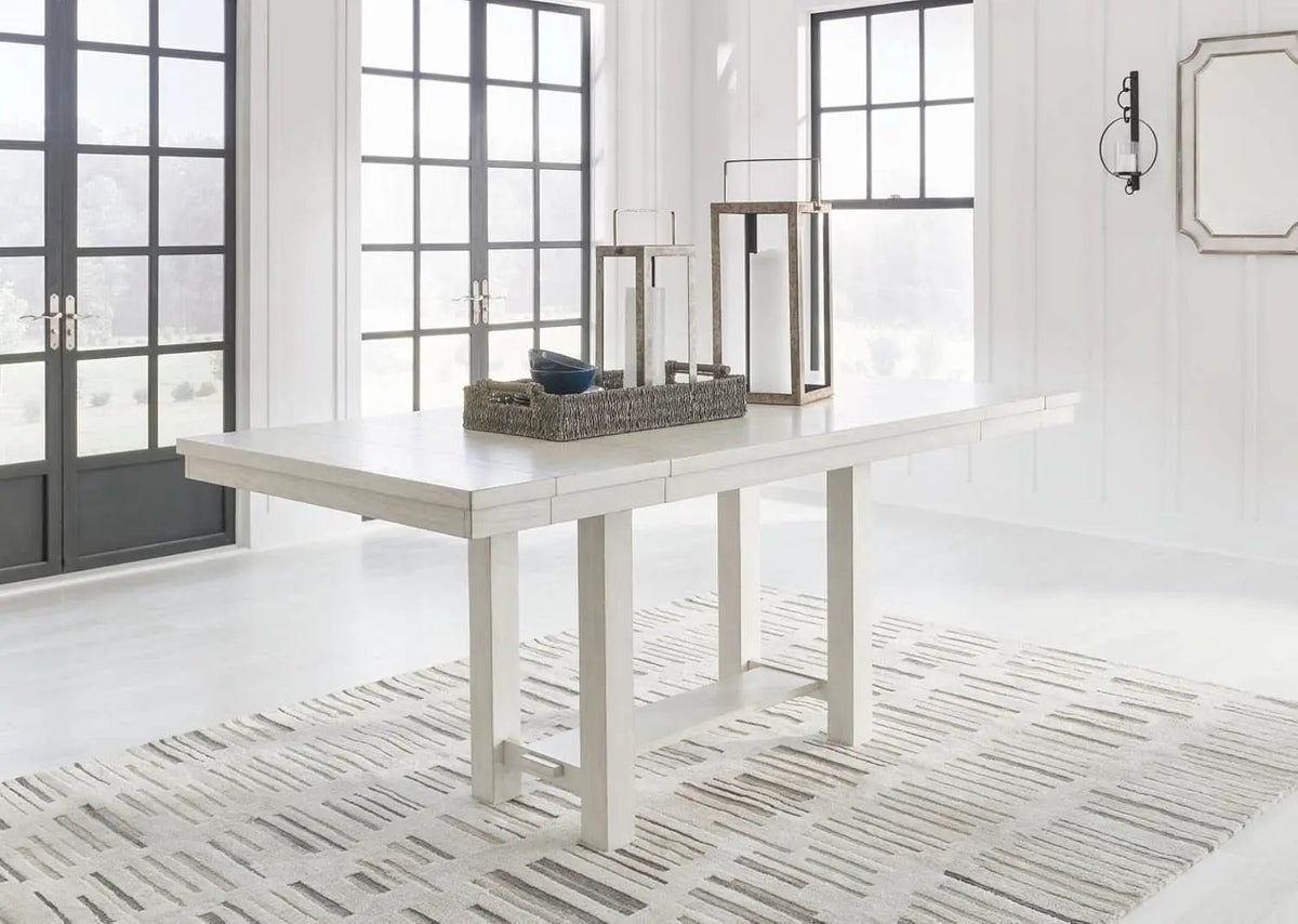 Robbinsdale Counter Height Dining Extension Table 42W 86D White from PriceLows™