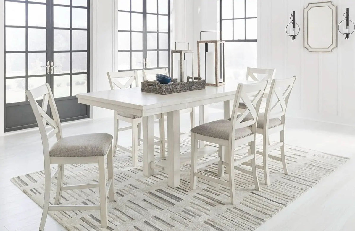 Robbinsdale Counter Height Dining Extension Table 42W 86D White from PriceLows™