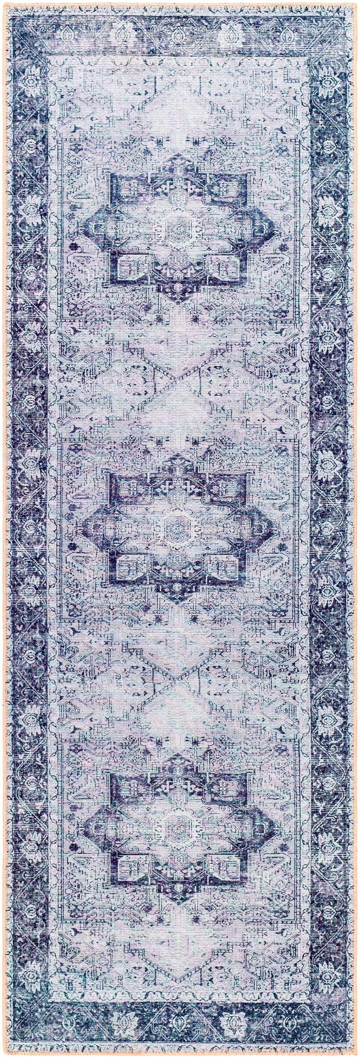 Rosman Gray Washable Area Rug from PriceLows™