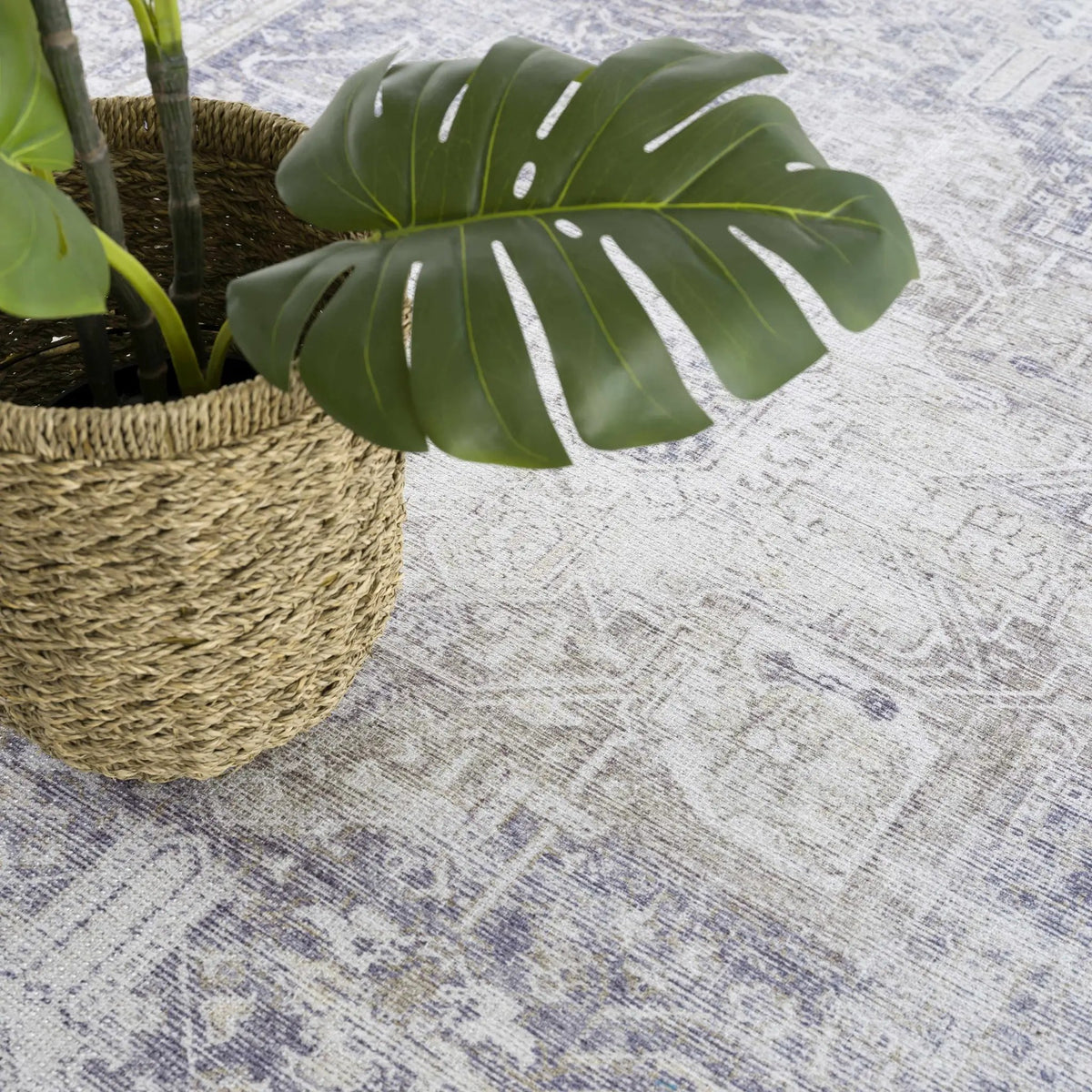 Rosman Olive Washable Area Rug from PriceLows™