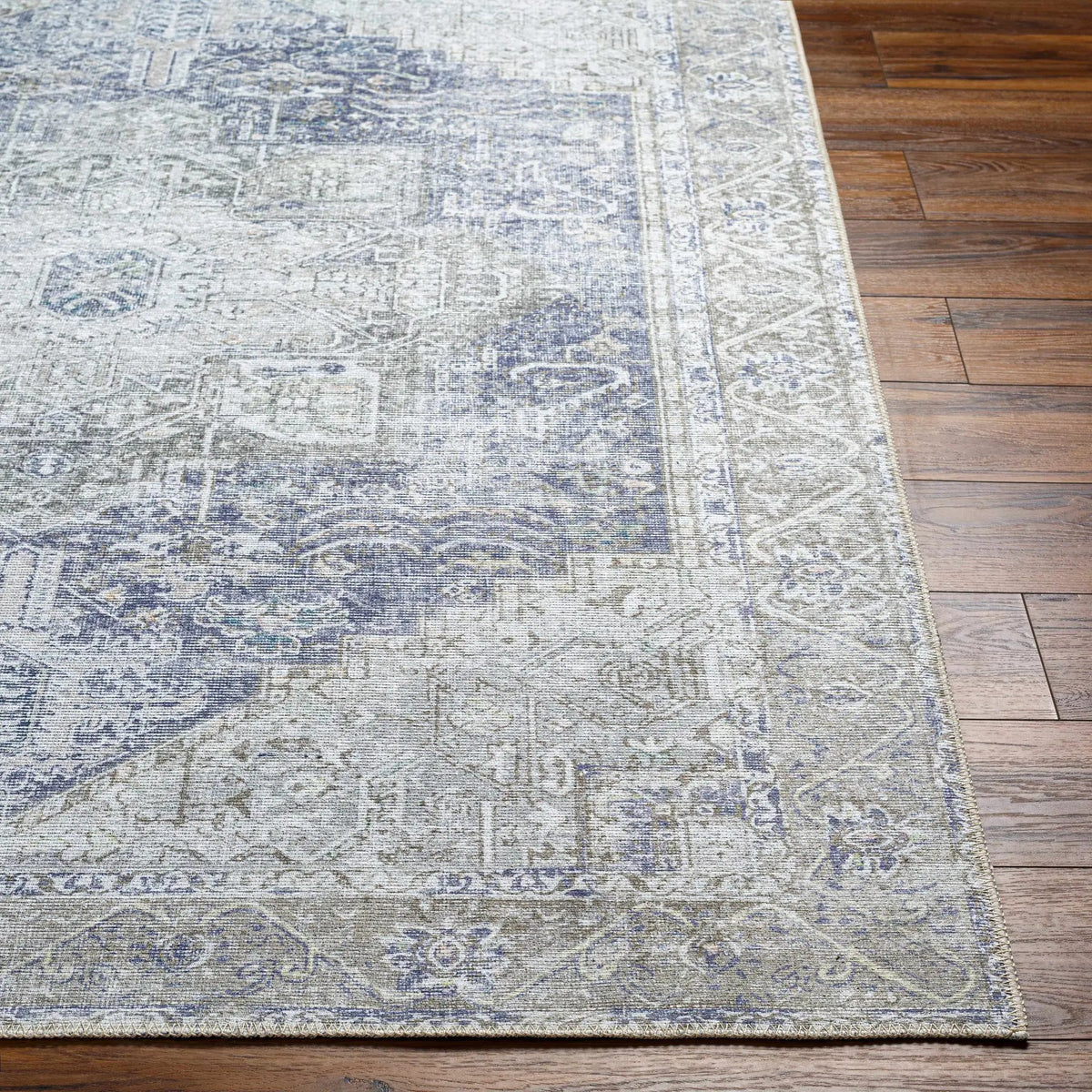 Rosman Olive Washable Area Rug from PriceLows™