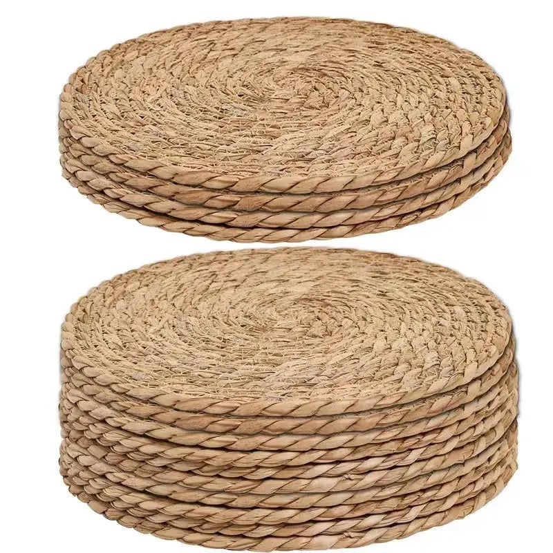 Round Table Mats | Natural Linen Fabric | PriceLows™
