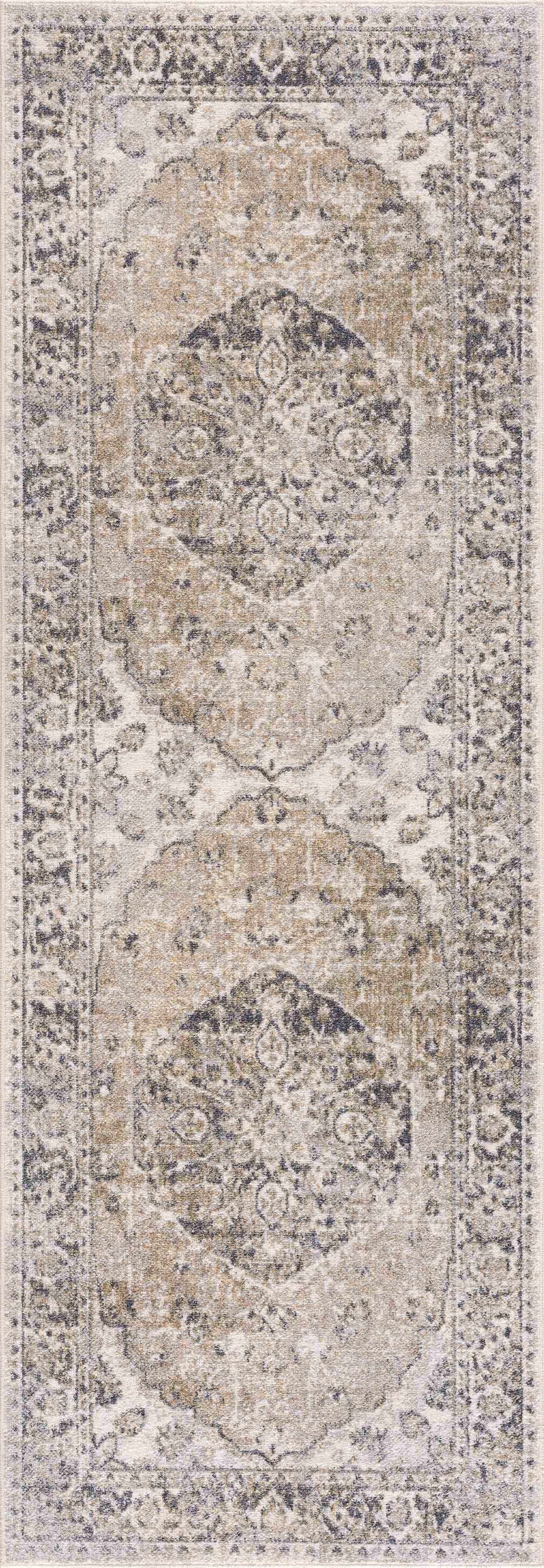 Rudo Beige Washable Area Rug from PriceLows™
