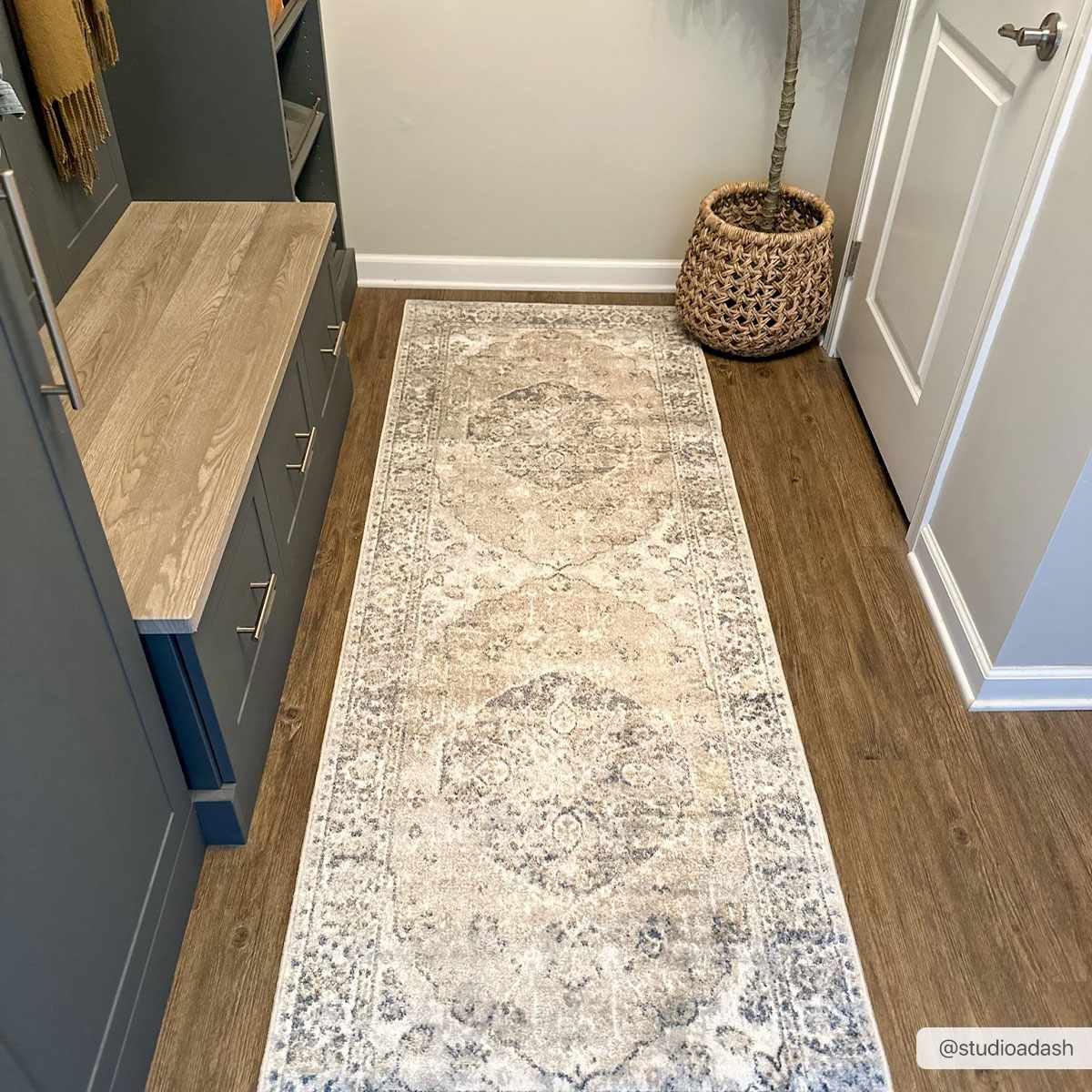 Rudo Beige Washable Area Rug from PriceLows™