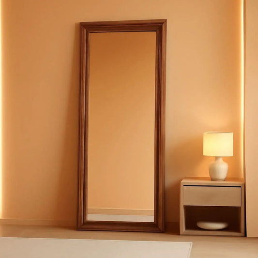 Rustic Farmhouse Full Length Mirror 64x21 Inch Wood Frame from PriceLows™