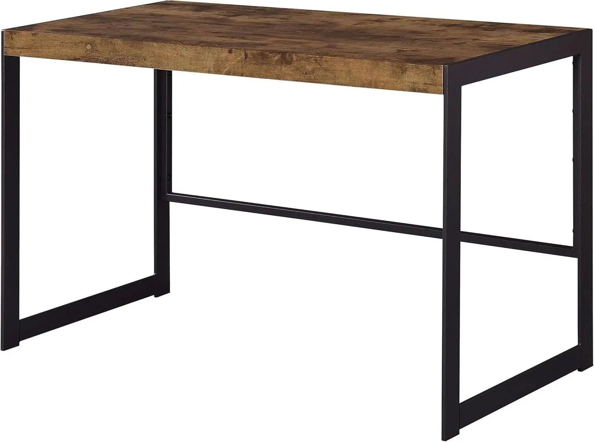Rustic Nutmeg Writing Desk with Farmhouse Style Design from PriceLows™