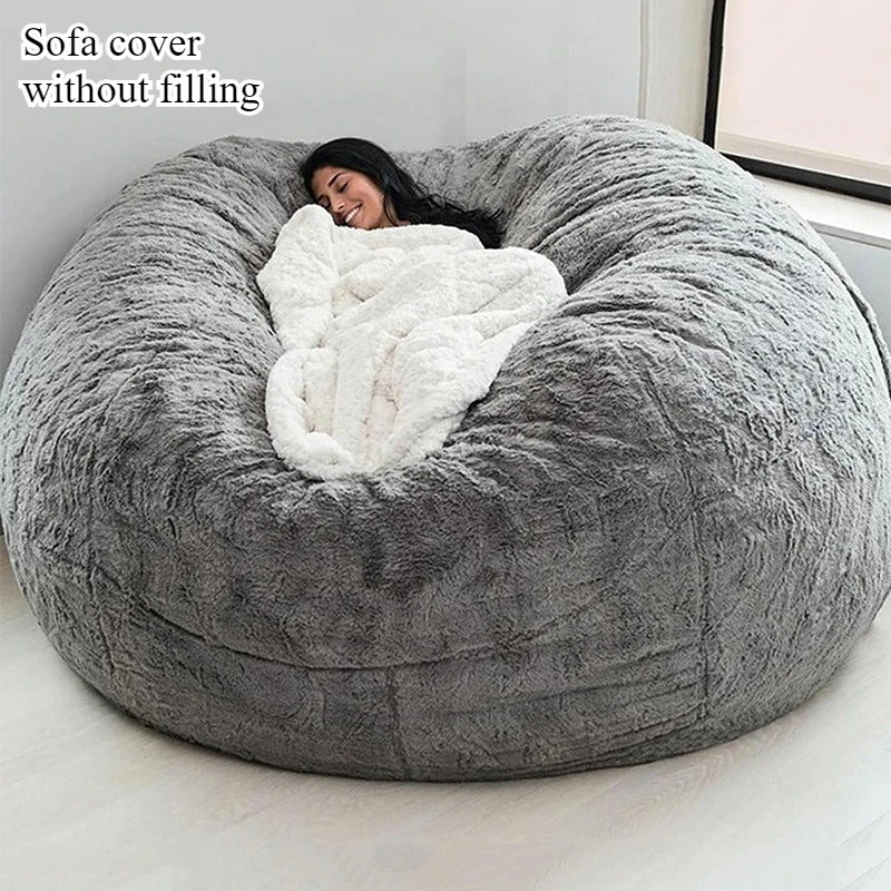 Bean Bag Cover | Arctic Velvet Fabric | Removable And Washable | Single