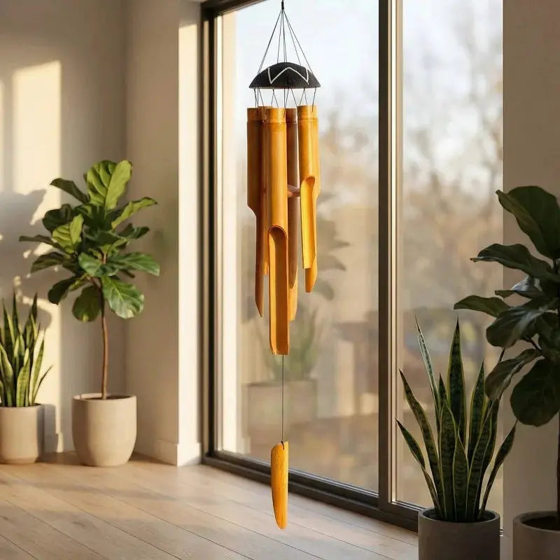 1piece handmade bamboo wind chime, ideal choice for summer birthdays/hotels/homes/bedrooms/weddings/outdoor decorations and gift from PriceLows™
