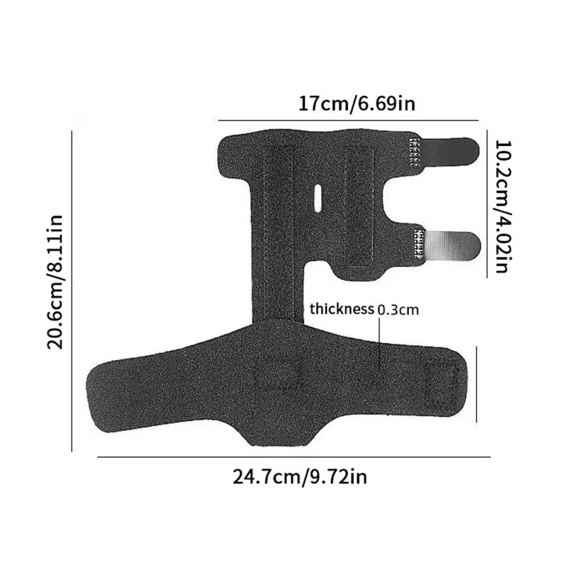 Aluminum Finger Splint | Adjustable Dual Finger Support | Trigger Finger Brace