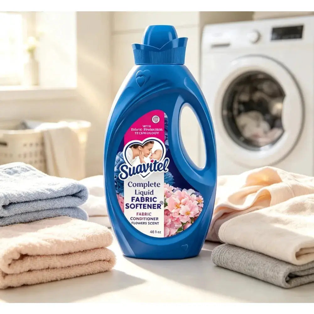 Liquid Fabric Conditioner | Field Flowers Scent | Wrinkle Reduction | 46 Fl Oz