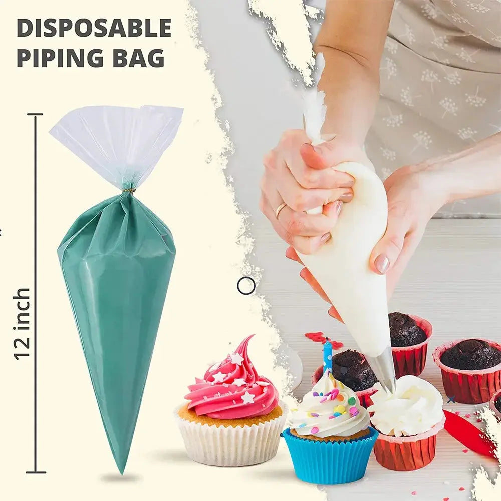 100/50/20pcs Disposable Piping Bag Pastry s Icing Fondant Cake Cream for Decorating Pastries Cakes Baking Tools from PriceLows™
